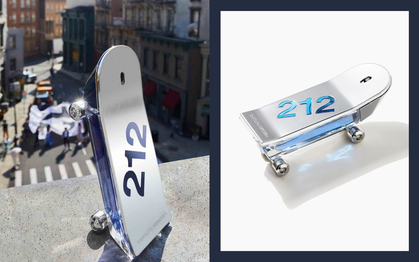 tabla de skate Carolina Herrera 212 Heroes